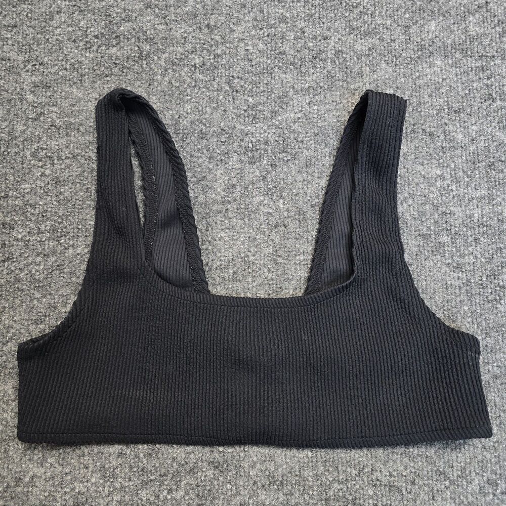 Tan + Lines Ribbed Bralette Womens Beach Swim Bikini Top Sz XL